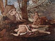 Nicolas Poussin Echo and Narcissus oil painting